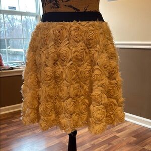 Free People Ivory Roses Skirt